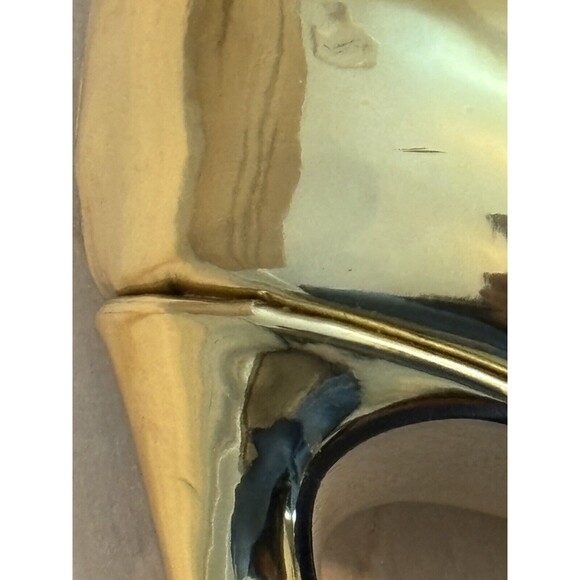 INC International Concepts Women Gold Patent Iyonna Over the Knee Slouchy Boots - Picture 6 of 7